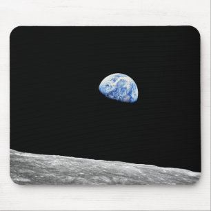 NASA アポロ8号 地球の出 月 ルナ オービット 写真 マウスパッド
