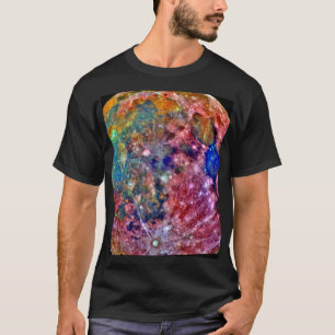 NASA -ガリレオ-月-偽色 Tシャツ