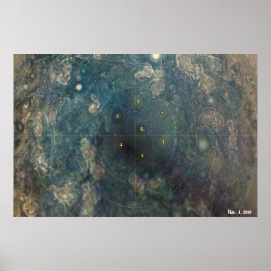 NASA/ジュノ/木星/2019年11月3日/ ポスター (正面)