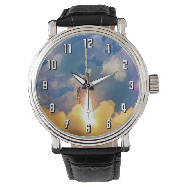 NASA スカウトロケット打ち上げ 腕時計 (正面)