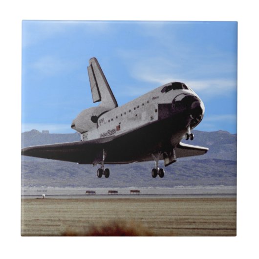 NASA スペースシャトル アトランティス エドワーズ空軍基地着陸 タイル (正面)