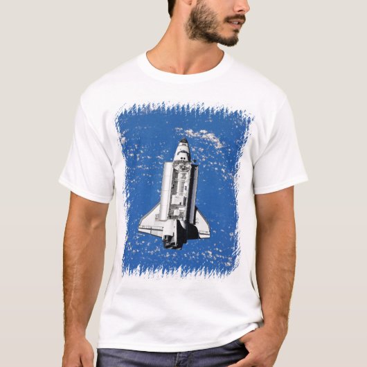 NASA スペースシャトル ディスカバリー 地球軌道 Tシャツ (正面)