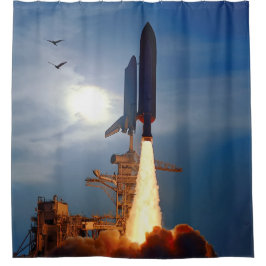 NASA スペースシャトル ディスカバリー 打ち上げ STS-64 シャワーカーテン