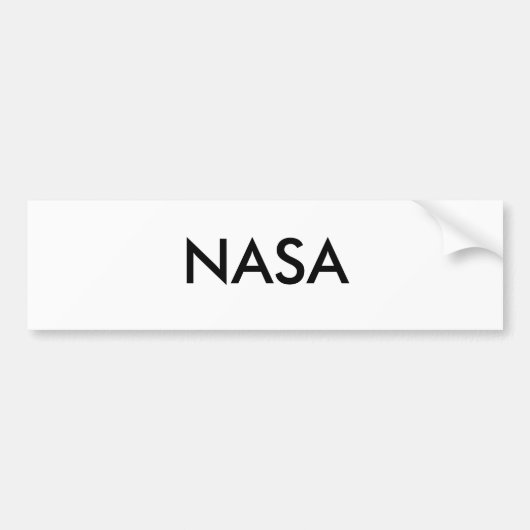NASA バンパーステッカー (正面)