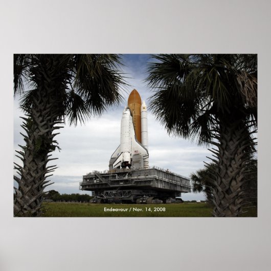 NASA/宇宙シャトルEndeavor/2008年11月14日 ポスター (正面)