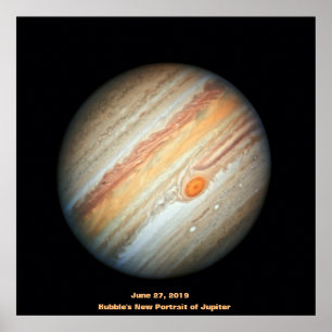 NASA/木星/ハッブルの木星の新しいポートレート ポスター