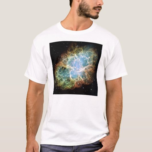 NASA -蟹星雲の巨大なハッブルのモザイク Tシャツ (正面)