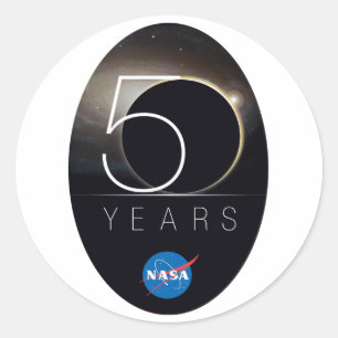 NASA 50周年記念ロゴ ラウンドシール