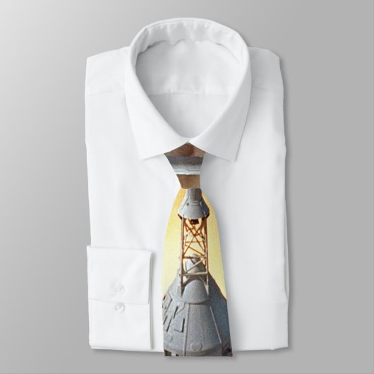 NASA Apollo 11 Moon Landing Rocket Launch ネクタイ (タイ)