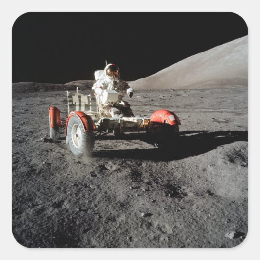 NASA Apollo 17 Lunar Roving Vehicle, 1972 スクエアシール (正面)