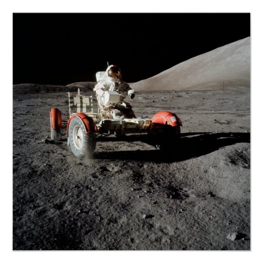 NASA Apollo 17 Lunar Roving Vehicle, 1972 ポスター (正面)