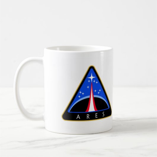 NASA Aresロケットのロゴ コーヒーマグカップ (左)