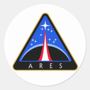 NASA Aresロケットのロゴ ラウンドシール
