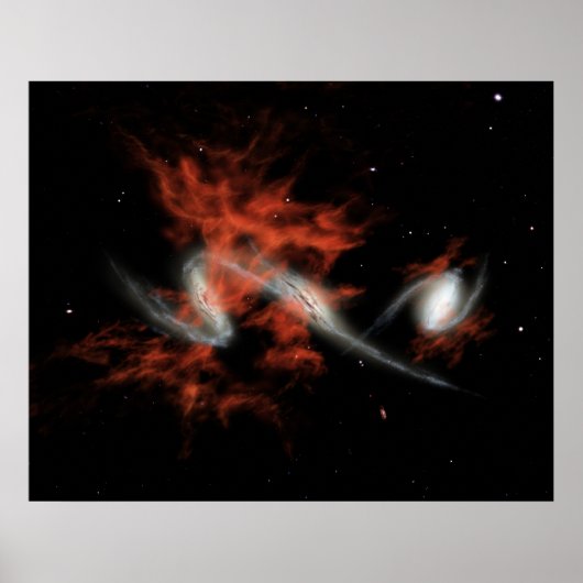 NASA At the Blobsハート ポスター (正面)