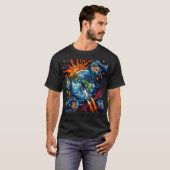 Nasa Beyond the Horizon （黒いタイプ） Tシャツ (正面フル)