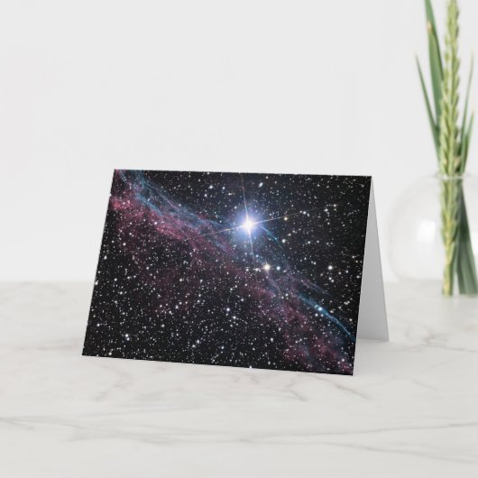 NASA ESAのベールの星雲 カード (正面)