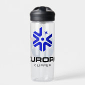 NASA Europa Clipper ロゴ クリア 20オンス ウォーターボトル (正面)