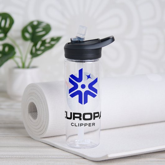 NASA Europa Clipper Logo Clear 20 oz ウォーターボトル (ヨガ (回転後))