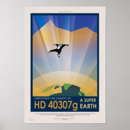 NASA Future Travel Sci Fi Poster - Super Earth ポスター