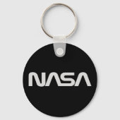 NASA Gray Worm Logo キーホルダー (正面)