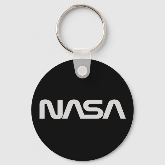 NASA Gray Worm Logo キーホルダー (正面)