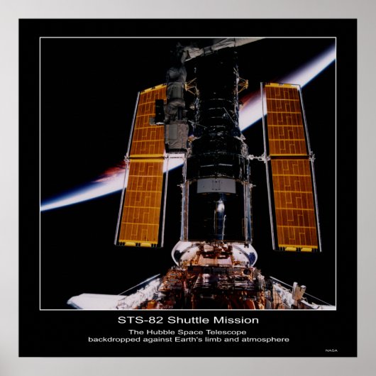 NASA Hubble Space Telescope backdr... ポスター (正面)