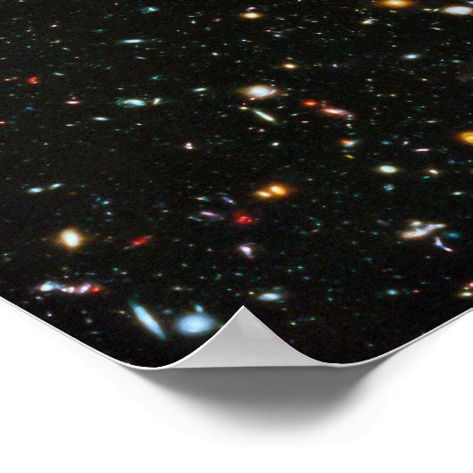 NASA Hubble Ultra Deep Field Galaxies ポスター (角)