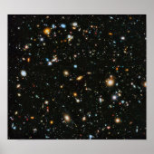 NASA Hubble Ultra Deep Field Galaxies ポスター (正面)