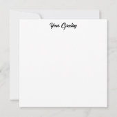 NASA ISSがインドの夜の写真 カード (裏面)