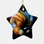 NASA JPLの太陽系の惑星のモンタージュの宇宙の写真 セラミックオーナメント (右)