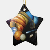 NASA JPLの太陽系の惑星のモンタージュの宇宙の写真 セラミックオーナメント (左)