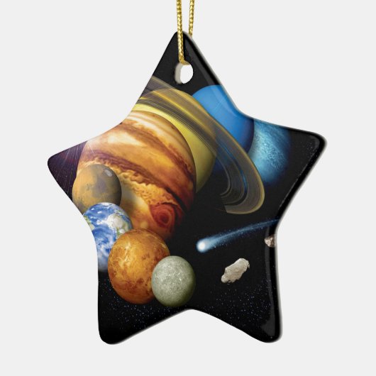 NASA JPLの太陽系の惑星のモンタージュの宇宙の写真 セラミックオーナメント (左)