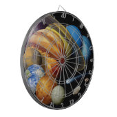 NASA JPLシステム惑星太陽のモンタージュ宇宙写真 ダーツボード (正面左)