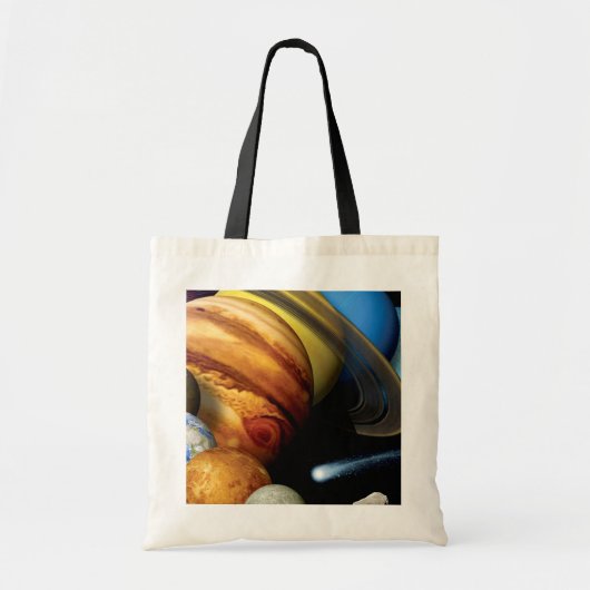 NASA JPLシステム惑星太陽のモンタージュ宇宙写真 トートバッグ (正面)