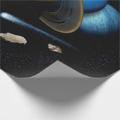 NASA JPLシステム惑星太陽のモンタージュ宇宙写真 ラッピングペーパー (角)