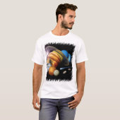 NASA JPL 太陽系惑星モンタージュ宇宙写真 Tシャツ (正面フル)