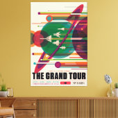 NASA/JPLSのレトロ宇宙ポスター キャンバスプリント (インサイチュ (リビング))