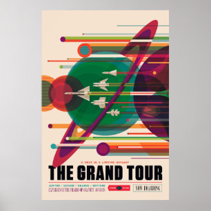 NASA/JPLSのレトロ宇宙ポスター ポスター