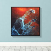 NASA JWSTの創造中赤外柱 キャンバスプリント (インサイチュ (ウッドフロア))