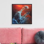 NASA JWSTの創造中赤外柱 キャンバスプリント (インサイチュ (リビング))