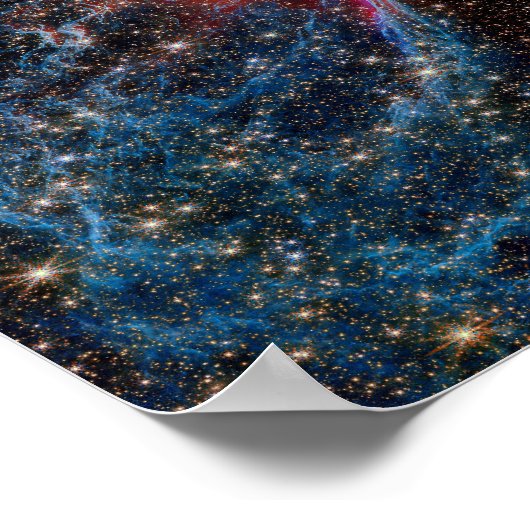 NASA JWST Red Spider Nebula Photo ポスター (角)