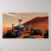 NASA Mars Curiosity Rover Artist Concept ポスター (正面)