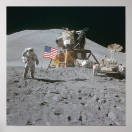 Nasa Moon Landing Apollo 15 Lunar Module 1971 ポスター