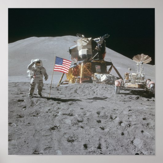 Nasa Moon Landing Apollo 15 Lunar Module 1971 ポスター (正面)