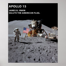 Nasa Moon Landing Apollo 15 Lunar Module 1971 ポスター