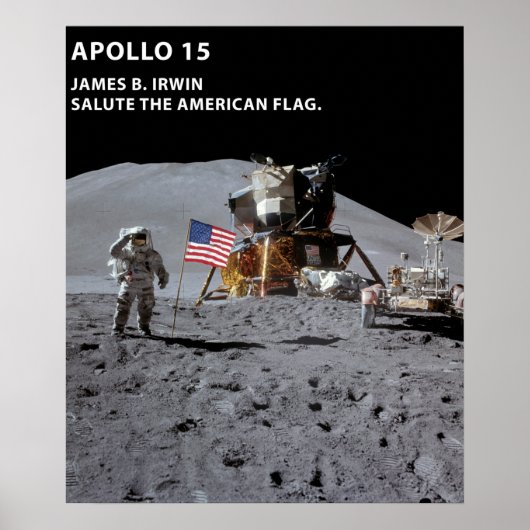 Nasa Moon Landing Apollo 15 Lunar Module 1971 ポスター (正面)