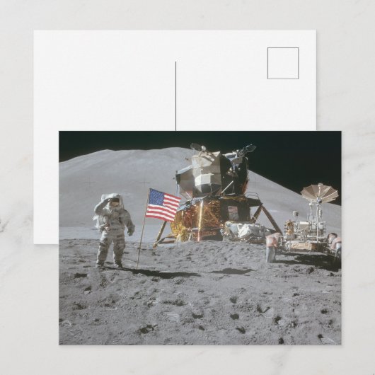 Nasa Moon Landing Apollo 15 Lunar Module 1971 ポストカード (正面/裏面)