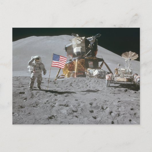 Nasa Moon Landing Apollo 15 Lunar Module 1971 ポストカード (正面)