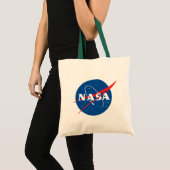 NASA Queststロゴ超音速グリーントリム トートバッグ (正面(商品))