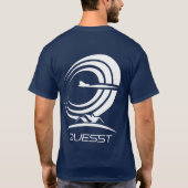 NASA Queststワンカラーロゴ超音色ブルー Tシャツ (裏面)